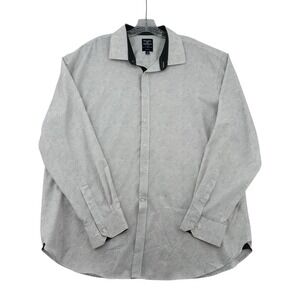 Society of Threads 2XL No Iron 4-Way Stretch Slim Fit Paisley Button-Down Shirt